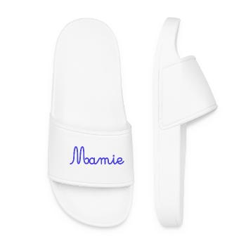 MAMIE. MAMAN. FÊTE DES MÈRES. BONNE FÊTE MAMIE - Claquettes Femme - blanc - Devant