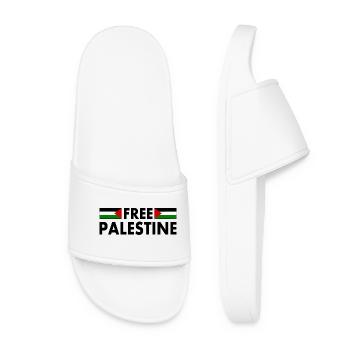 Free palestine - Women’s Pool Sliders - white - Front