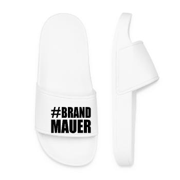 Brandmauer - Frauen Badelatschen - Weiß - Vorne