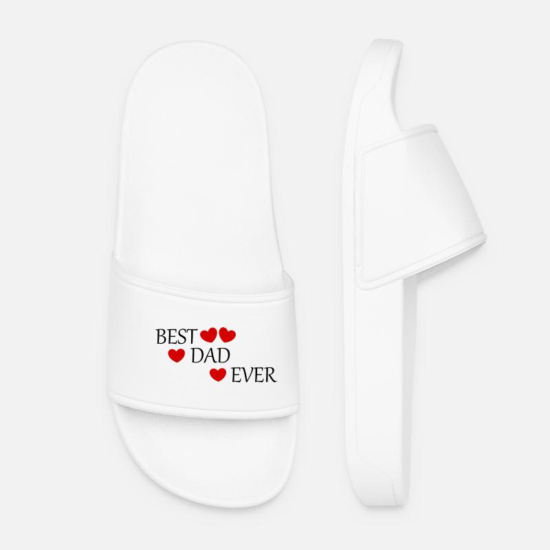 Geschenk Vater Geschenkidee Vatertag Geschenk Papa - Frauen Badelatschen - Weiß