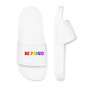 Be proud - Women’s Pool Sliders - white - Front
