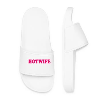 Hotwife - Frauen Badelatschen - Weiß - Vorne