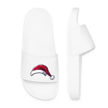 Weihnachtsmütze weihnachten Nikolaus - Frauen Badelatschen - Weiß - Vorne