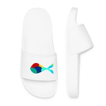 anniversary. Anniversary Decade. humor. funny - Women’s Pool Sliders - white - Front