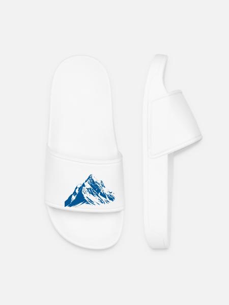 Berge Gebirge Alpen - Frauen Badelatschen - Weiß