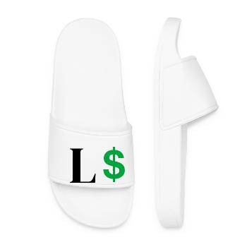 Lettre l dollar - Claquettes Femme - blanc - Devant
