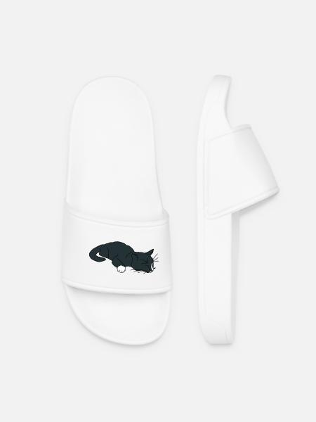 Schlafende Katze - Frauen Badelatschen - Weiß