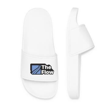 The Flow Pattern Design - Women’s Pool Sliders - white - Front