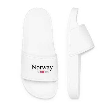 Norvège - Norvège - Norvège - Drapeau - Scandinavie - Claquettes Femme - blanc - Devant
