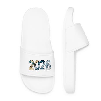 Year 2026 - Women’s Pool Sliders - white - Front