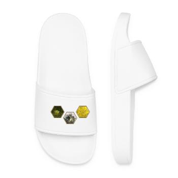 Les colons de Catan Hexagone Design - Claquettes Femme - blanc - Devant