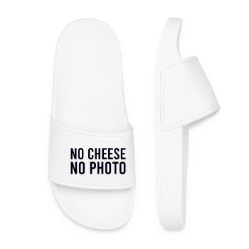 No cheese no photo - Women’s Pool Sliders - white - Front