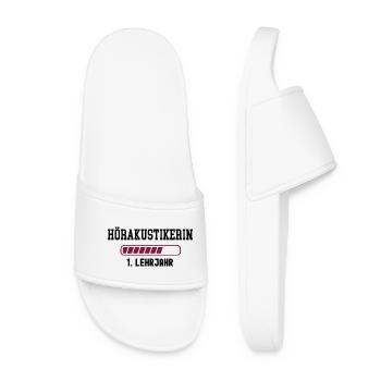 Apprenticeship as a hearing aid acoustician 1st year of training as a hearing aid acoustician - Women’s Pool Sliders - white - Front