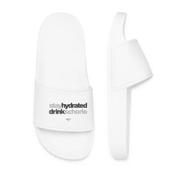 stay hydrated drink schorle - Frauen Badelatschen - Weiß - Vorne