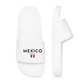 Flag of Mexico, elegant minimalist design - Women’s Pool Sliders - white - Front