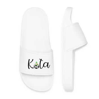 Kita Kids Soccer - Women’s Pool Sliders - white - Front