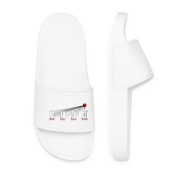 Budo "Breath Unifies ..." Japan Sun Martial Arts - Women’s Pool Sliders - white - Front