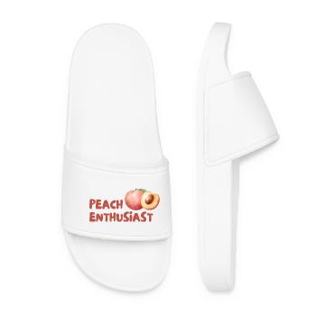 Pfirsich Enthusiast Design - Frauen Badelatschen - Weiß - Vorne