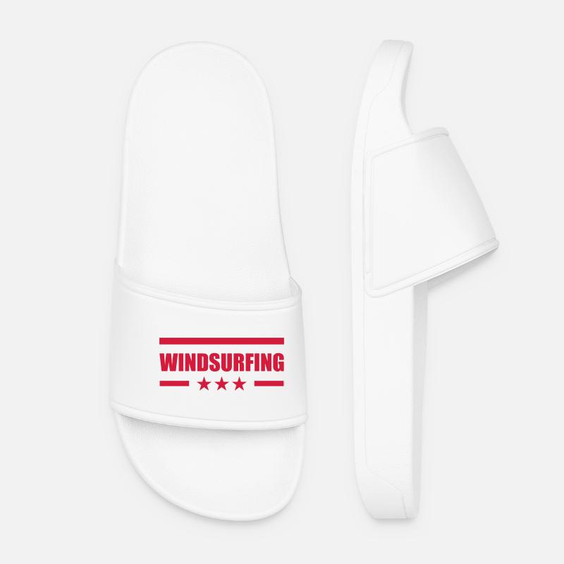 Windsurfen / Windsurfer / Windsurf / Windsurfing - Frauen Badelatschen - Weiß