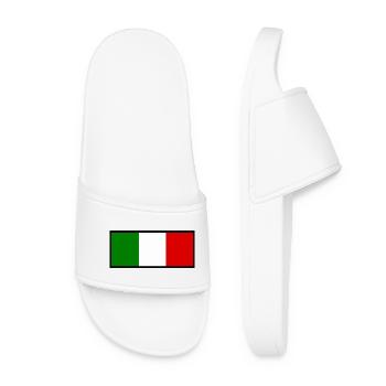 Italie Drapeau italien Drapeau Cadeau - Claquettes Femme - blanc - Devant