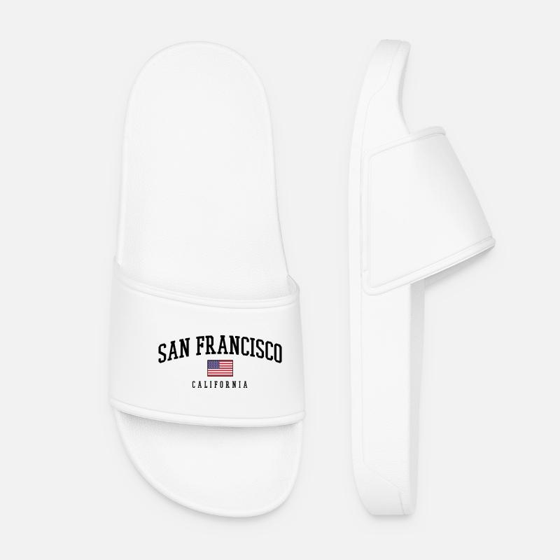 San Francisco Usa - Women’s Pool Sliders - white