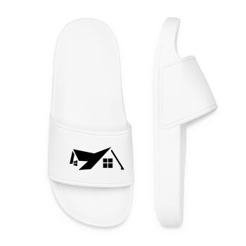 Logo maison - Claquettes Femme - blanc - Devant