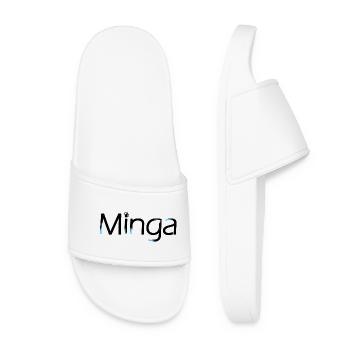 Minga - Frauen Badelatschen - Weiß - Vorne