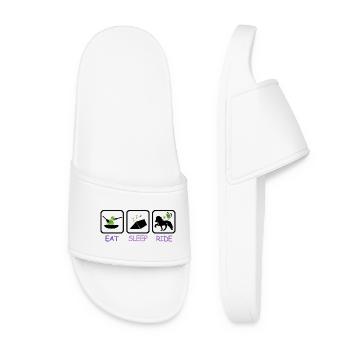 Iceland Competition Shirts Vegetarian Tent Ride - Women’s Pool Sliders - white - Front