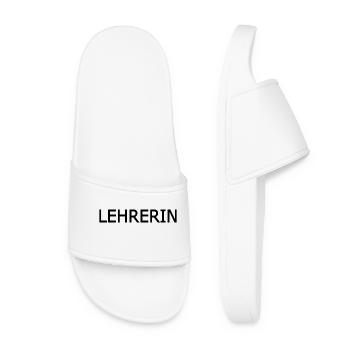 Lehrerin - Frauen Badelatschen - Weiß - Vorne