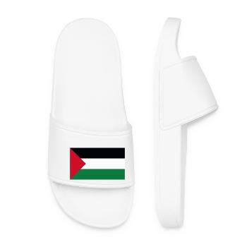 Drapeau de la Palestine - Claquettes Femme - blanc - Devant