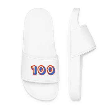 100. 100 ANS. 100e ANNIVERSAIRE. ANNIVERSAIRE 100 - Claquettes Femme - blanc - Devant