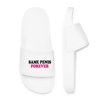 Same penis forever - Frauen Badelatschen - Weiß - Vorne