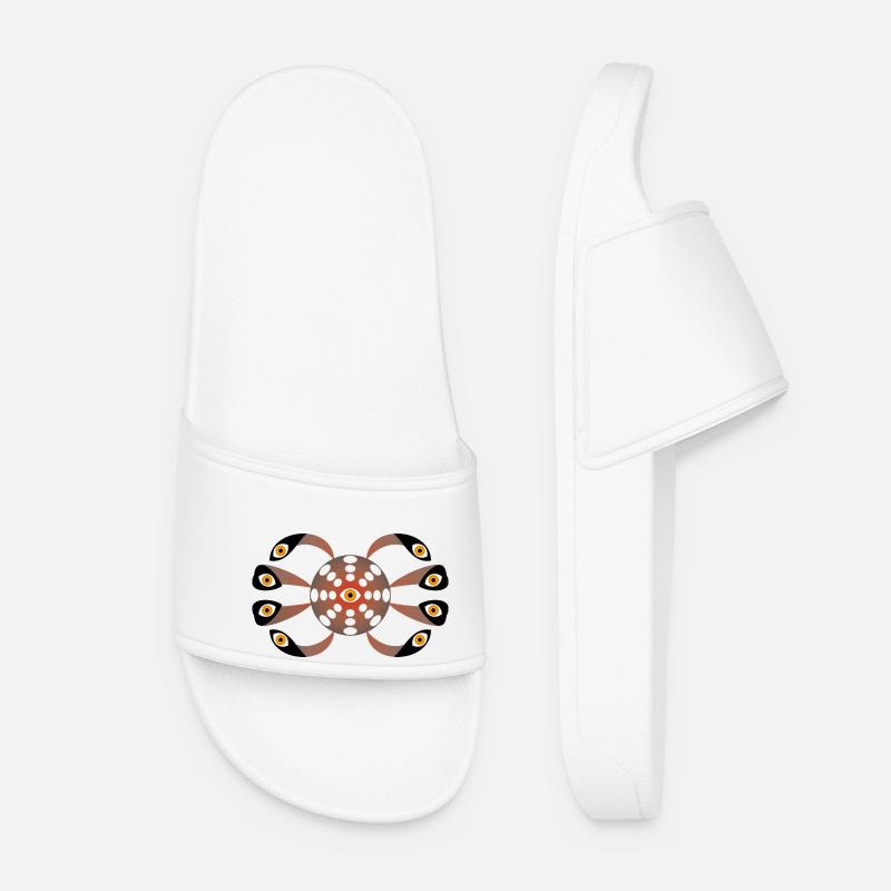 Eyes - Women’s Pool Sliders - white