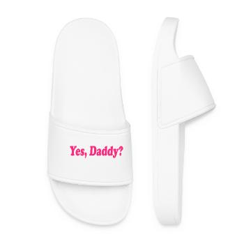 Yes daddy - Frauen Badelatschen - Weiß - Vorne