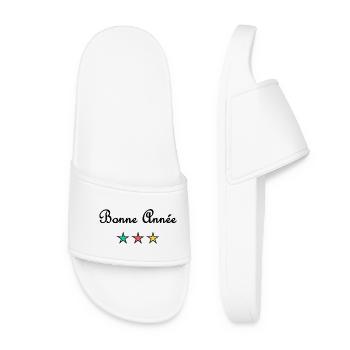 HAPPY NEW YEAR. NEW YEAR'S EVE. NEW YEAR - Women’s Pool Sliders - white - Front