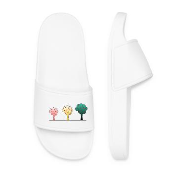 anniversary. Anniversary Decade. humor. funny - Women’s Pool Sliders - white - Front