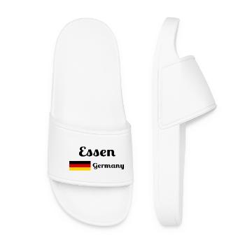 Essen Germany- Stylish prints - Women’s Pool Sliders - white - Front
