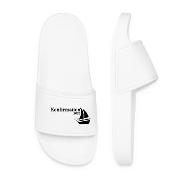 Confirmation 2025 Ship sails on the horizon - Women’s Pool Sliders - white - Front