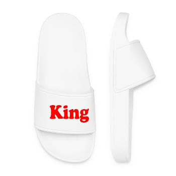 King - Women’s Pool Sliders - white - Front