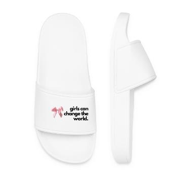 Mädchenwelt Wasserflasche Student Kit - Frauen Badelatschen - Weiß - Vorne