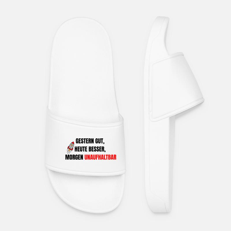 Good yesterday, better today, unstoppable tomorrow. - Women’s Pool Sliders - white