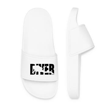 Classic Diver Design – Depth & Adventure - Women’s Pool Sliders - white - Front
