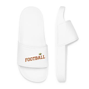 Angetrieben von Fußball-Design - Frauen Badelatschen - Weiß - Vorne
