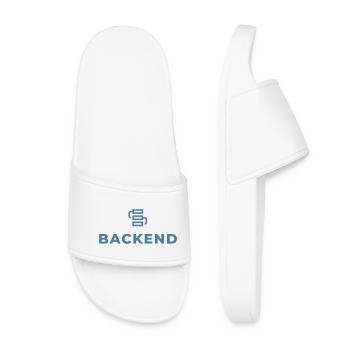 Logo du lien backend - Claquettes Femme - blanc - Devant