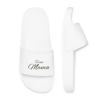 Bonne Année Green Leaves Script - Claquettes Femme - blanc - Devant