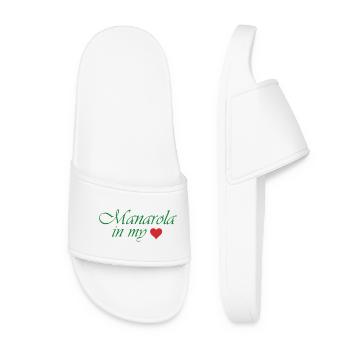 Manarola in my Heart  - Women’s Pool Sliders - white - Front