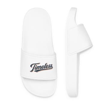 Timeless vintage lettering - Women’s Pool Sliders - white - Front