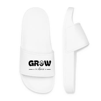 Grow in Silence - Women’s Pool Sliders - white - Front