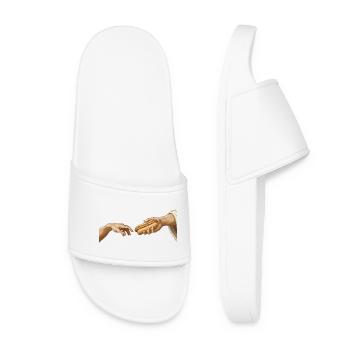 Hot Dog : La création de Funny Hot Dog - Claquettes Femme - blanc - Devant