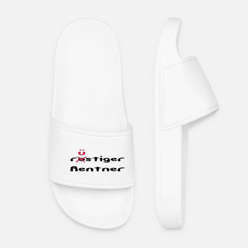 rusty / sprightly pensioner - Women’s Pool Sliders - white